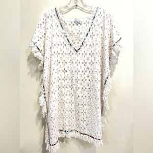 Bindu White Eyelet  /  Sequin Swim Cover Dress